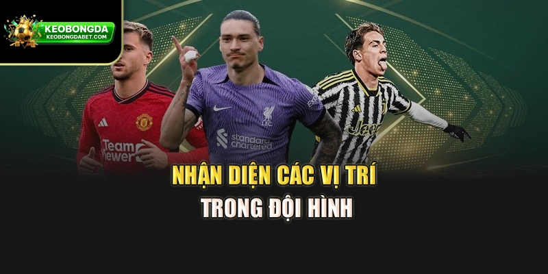 Nhận diện các vị trí trong đội hình